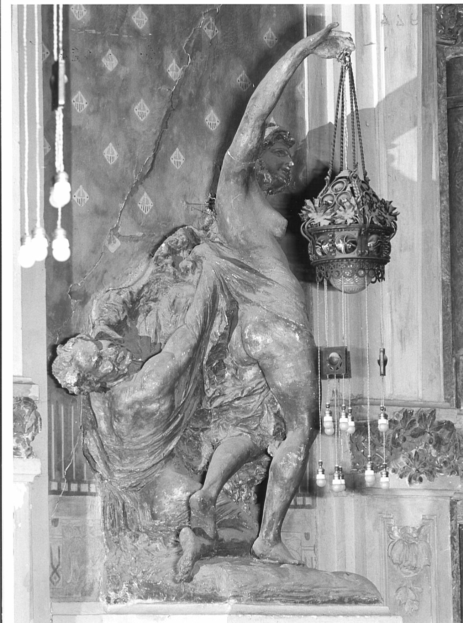 ninfa e satiro (scultura, opera isolata) di Vedani Michele (sec. XX)