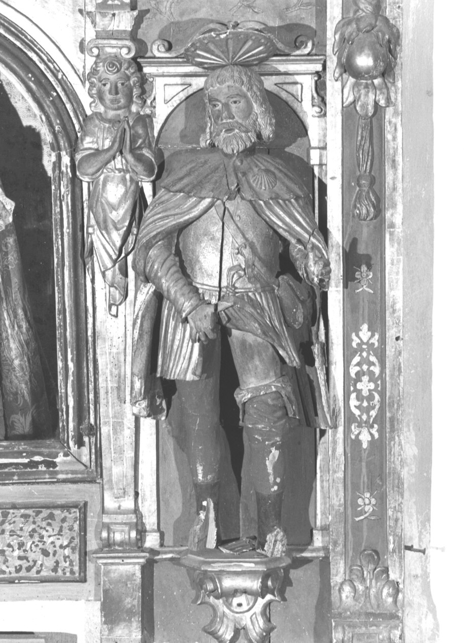 San Rocco (scultura, elemento d'insieme) - bottega lombarda (metà sec. XV)