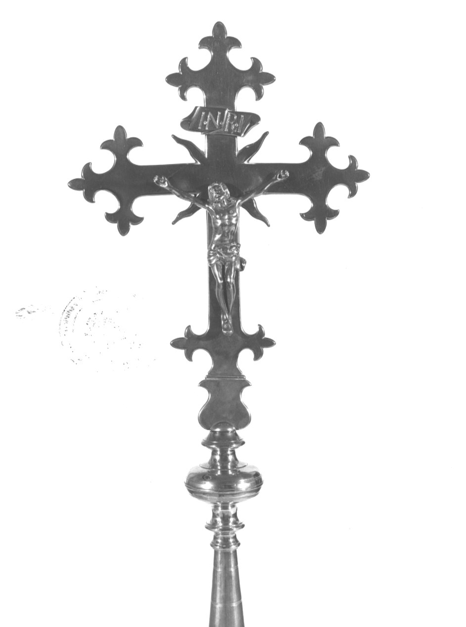 croce processionale, opera isolata - bottega bergamasca (sec. XX)