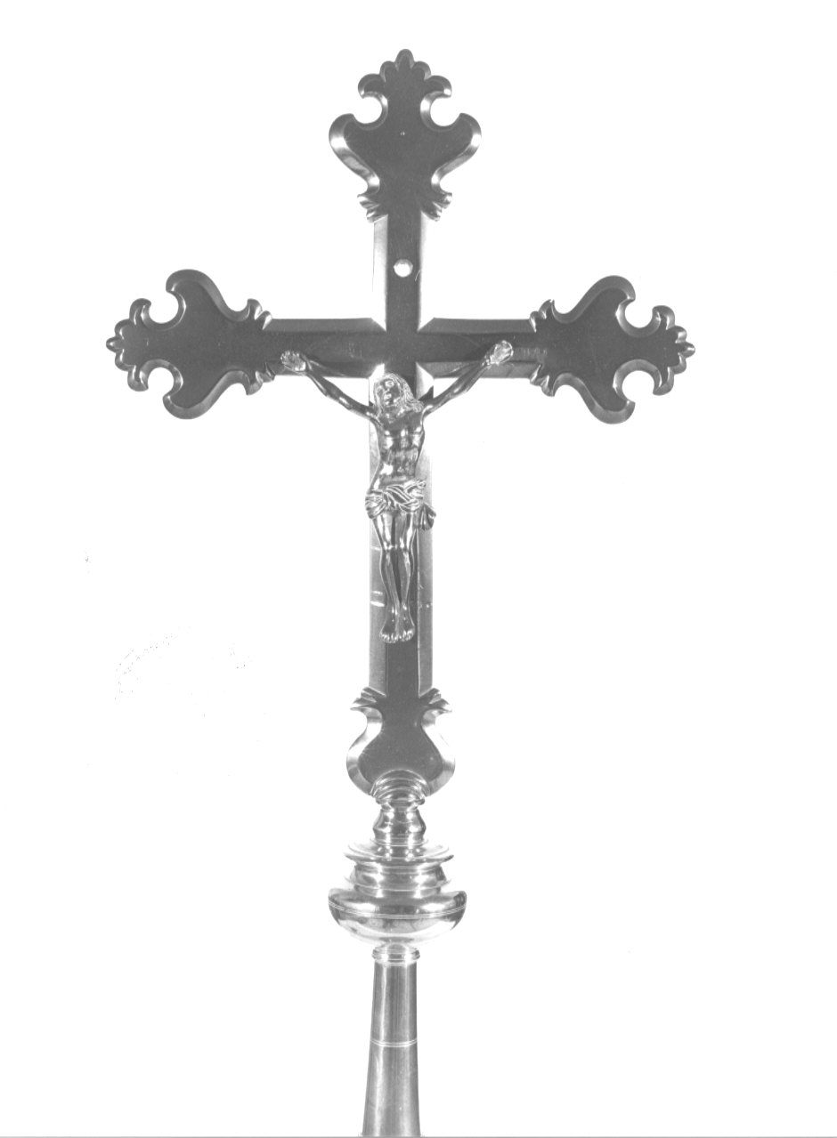 croce processionale, opera isolata - bottega bergamasca (sec. XX)