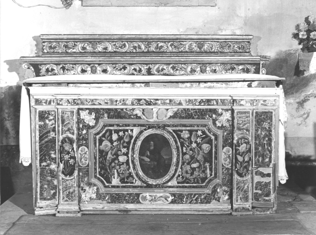 altare, complesso decorativo - bottega bergamasca (prima metà sec. XVIII)