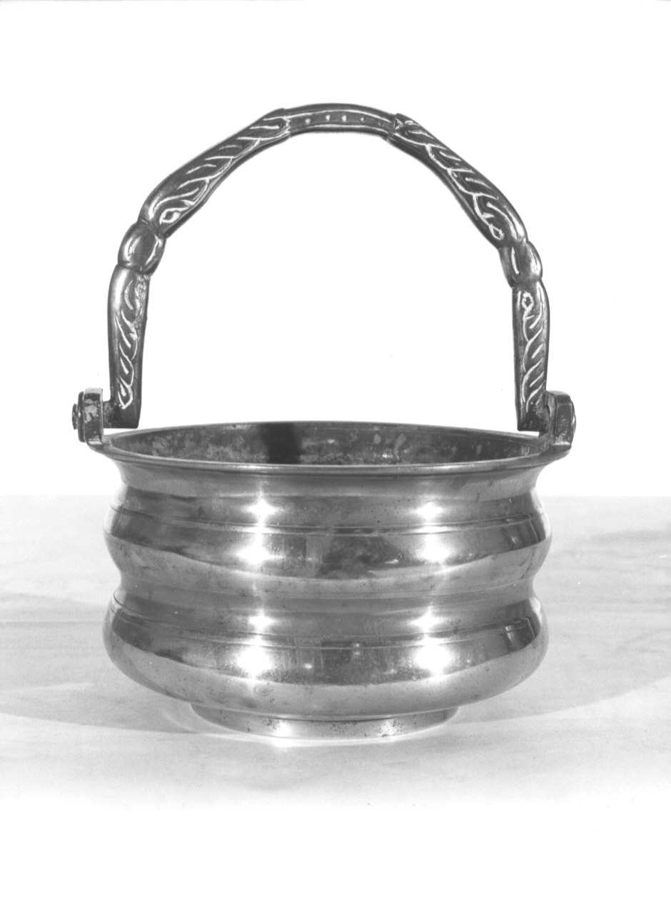 secchiello per l'acqua benedetta, opera isolata - bottega bergamasca (sec. XIX)