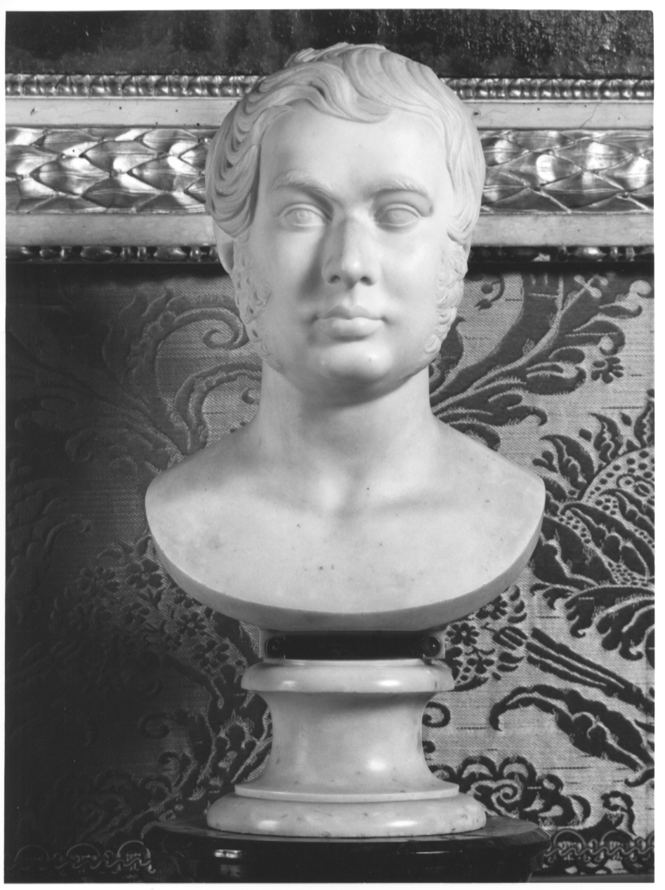 busto di Don Pasquale Falcò y Valcarel Principe Pio XII Marchese di Castel Rodrigo, busto di Don Pasquale Falcò y Valcarel Principe Pio XII Marchese di Castel rodrigo (busto, opera isolata) - ambito lombardo (secondo quarto sec. XIX)