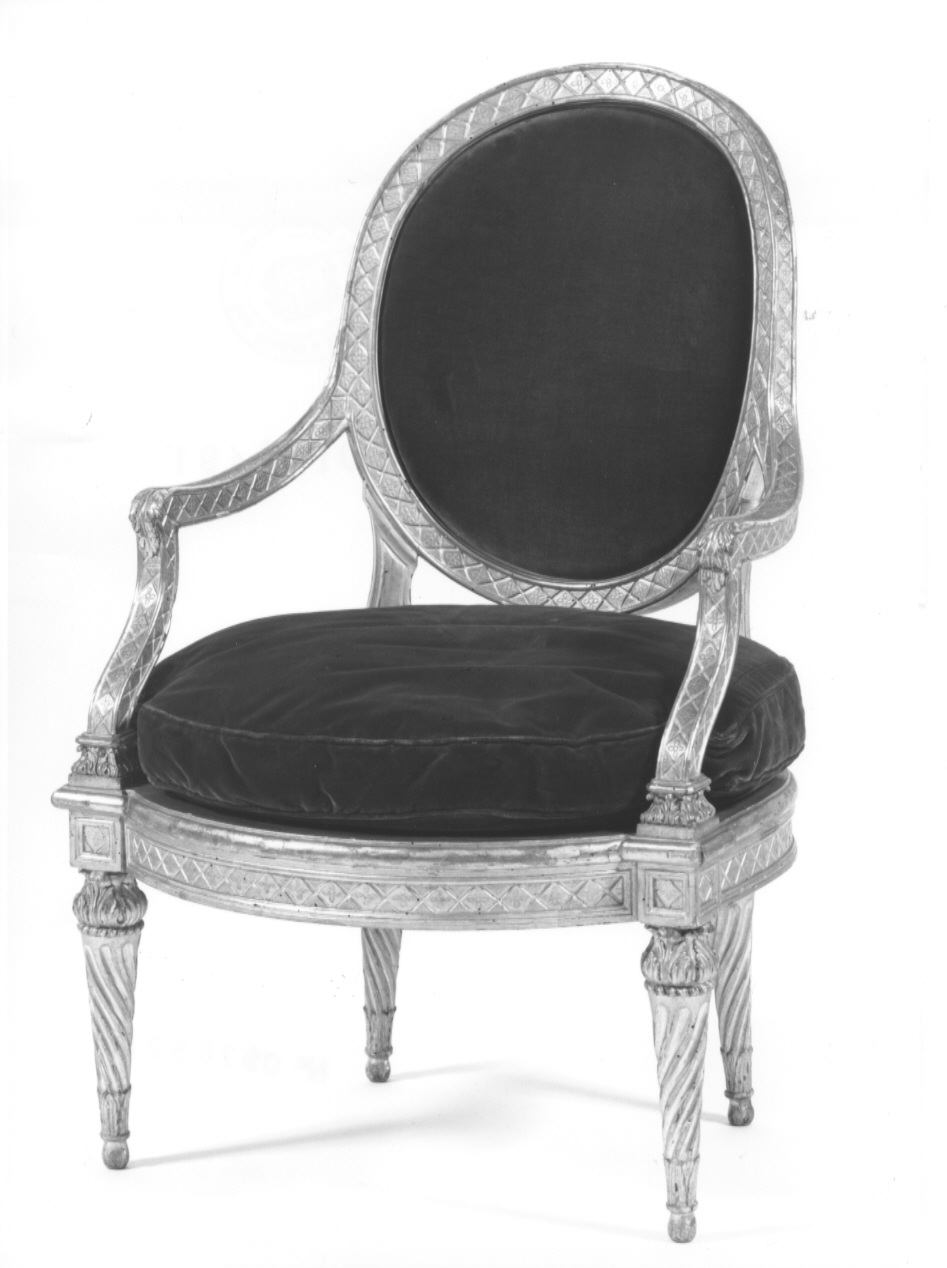 poltrona, serie - ambito lombardo (ultimo quarto sec. XVIII)