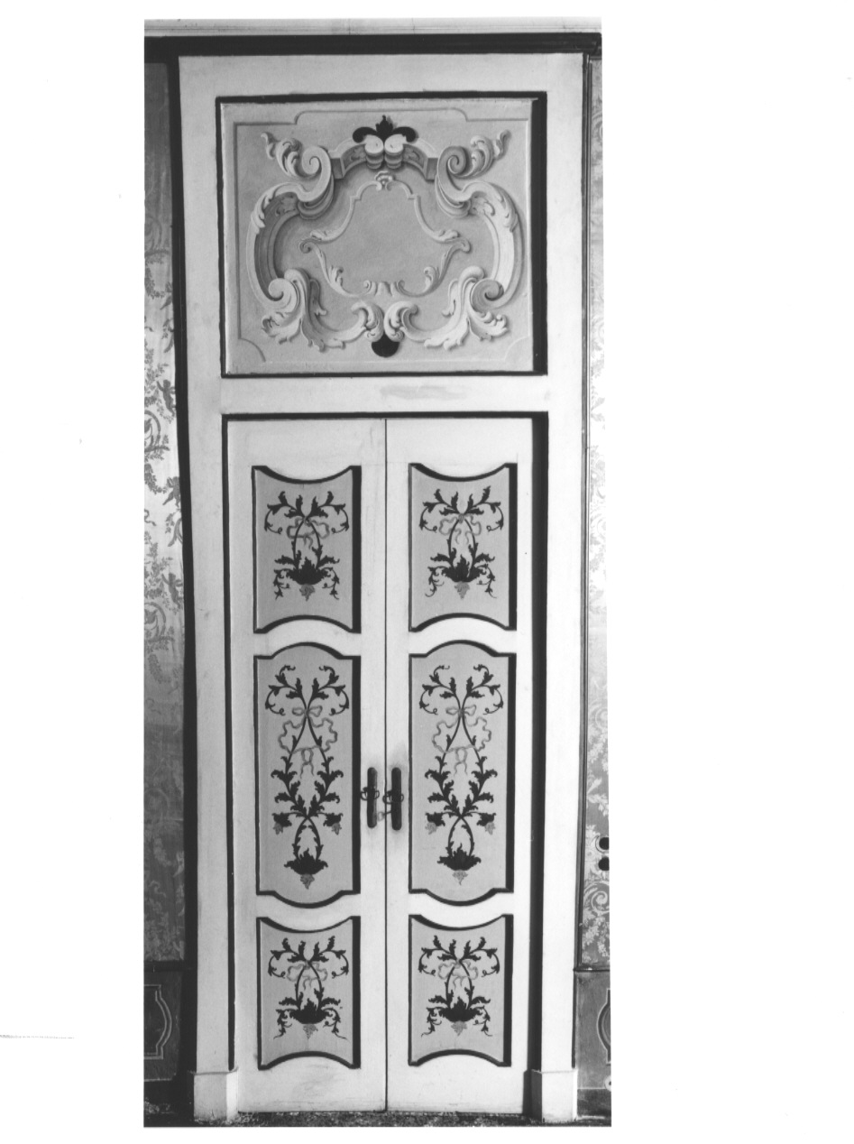 porta - a due battenti, serie di Majnoni d'Intimiano Achille (attribuito) - ambito lombardo (fine sec. XIX)