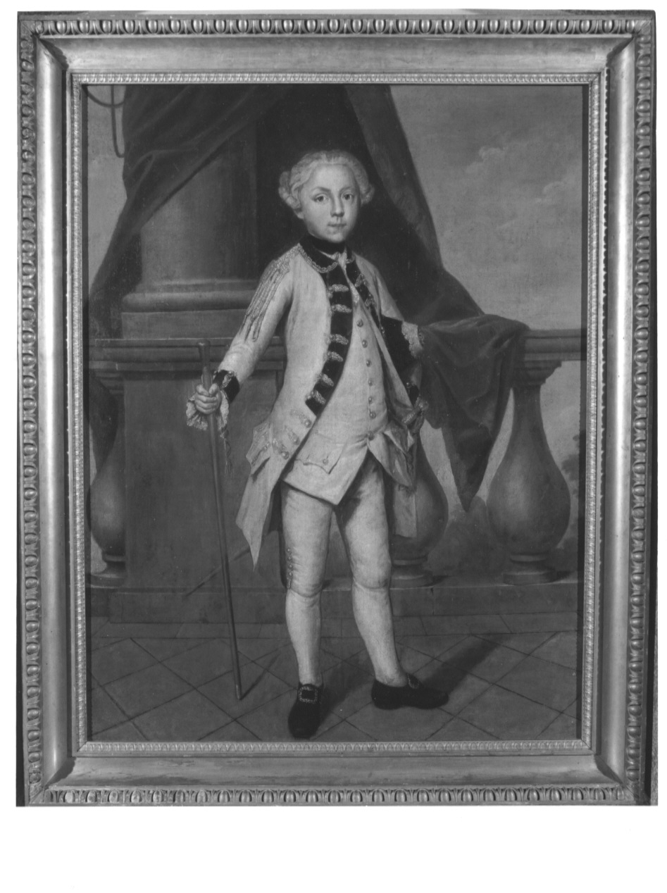 ritratto di ragazzo in bianco, ritratto di ragazzo in bianco (dipinto, opera isolata) di Longhi Alessandro (scuola) (sec. XVIII)