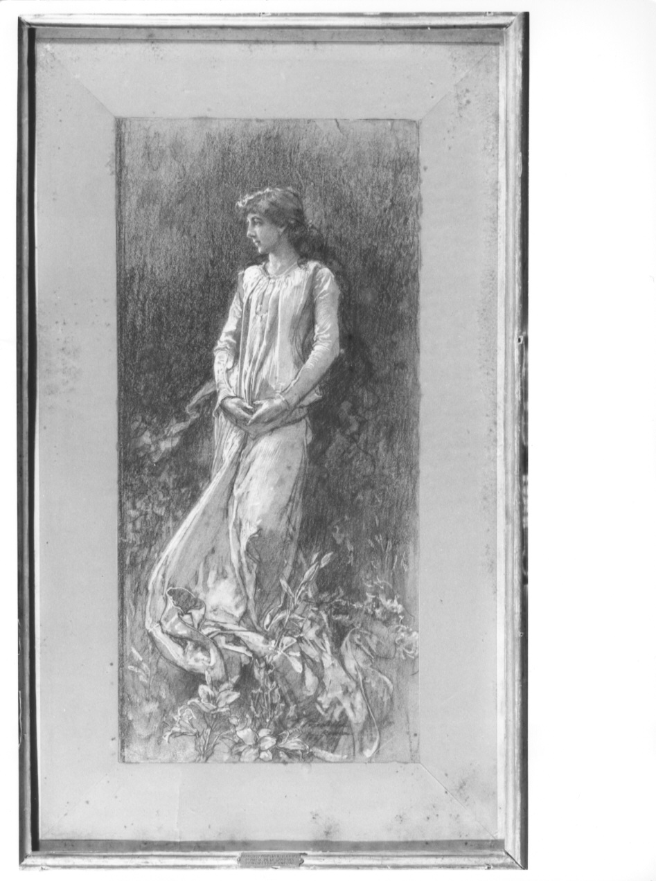 ritratto di Donna Maria de la Gandara, principessa di Antuni, ritratto di Donna Maria de la Gandara, principessa di Antuni (dipinto, opera isolata) di Pradilla y Ortiz Francisco (sec. XX)