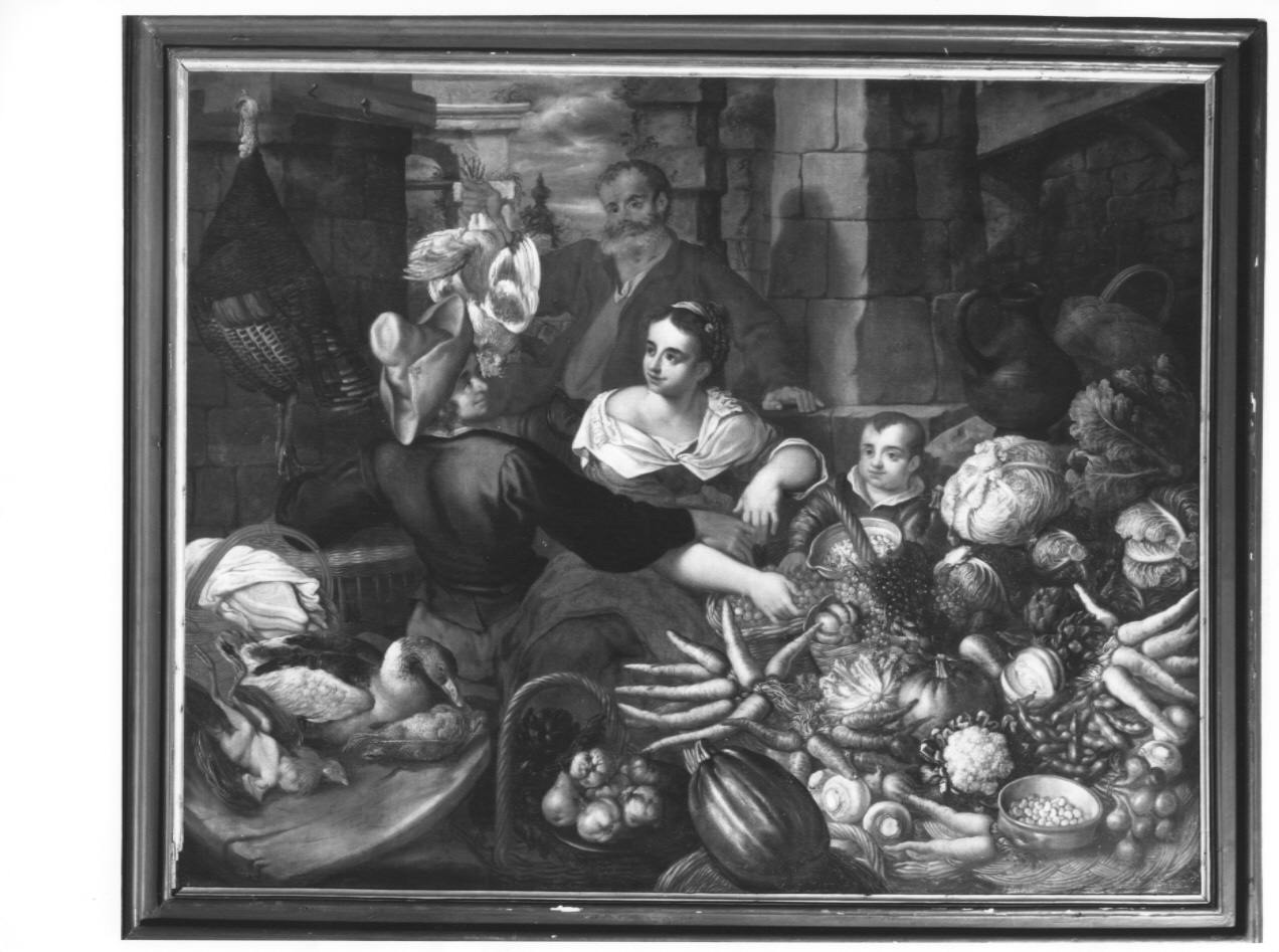 Fruttivendola, Fruttivendola (dipinto, opera isolata) di Salvi Giovanni Battista detto Sassoferrato (attribuito) (metà sec. XVII)