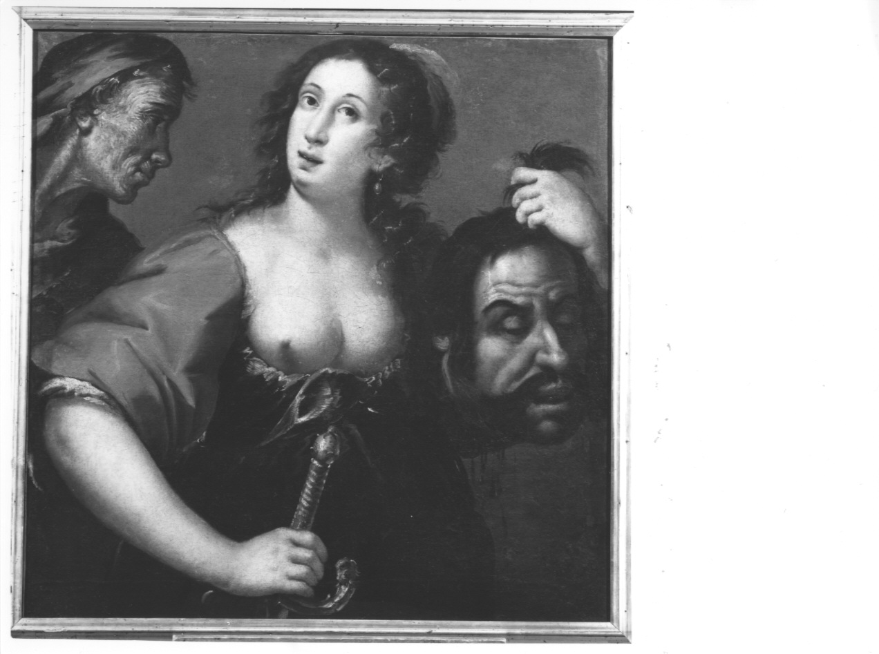 Giuditta con la testa di Oloferne, Giuditta con la testa di Oloferne (dipinto, opera isolata) di Muttoni Pietro detto Pietro della Vecchia (bottega) (terzo quarto sec. XVII)