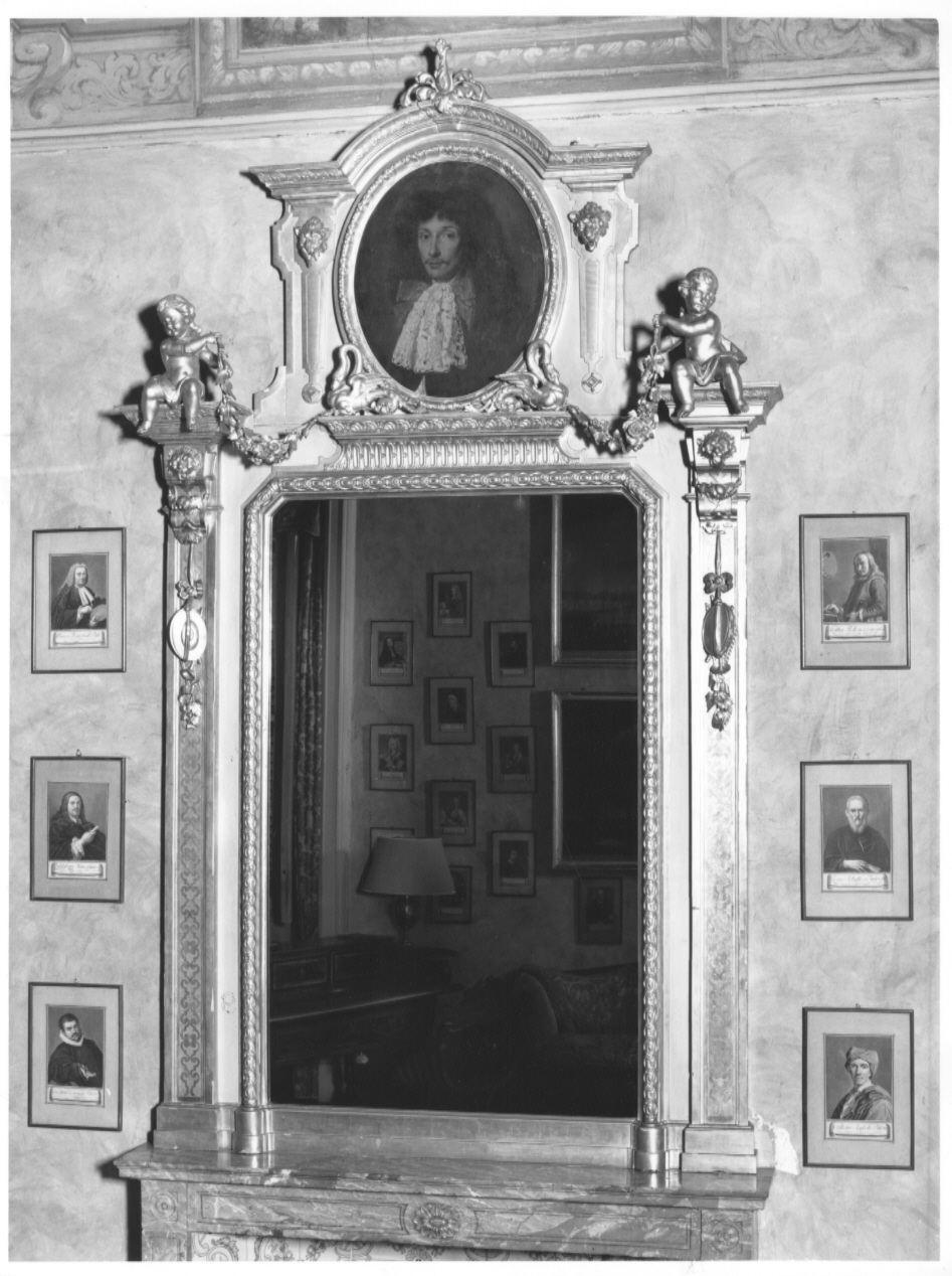 caminiera, opera isolata - ambito lombardo (seconda metà sec. XIX)