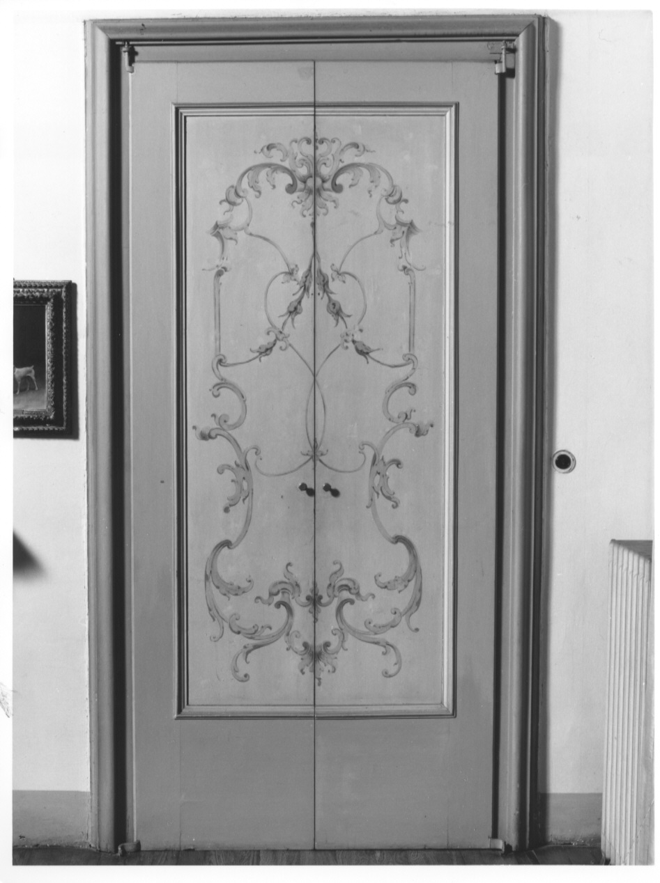 porta - a due battenti, serie di Majnoni d'Intimiano Achille (attribuito) - ambito lombardo (fine sec. XIX)