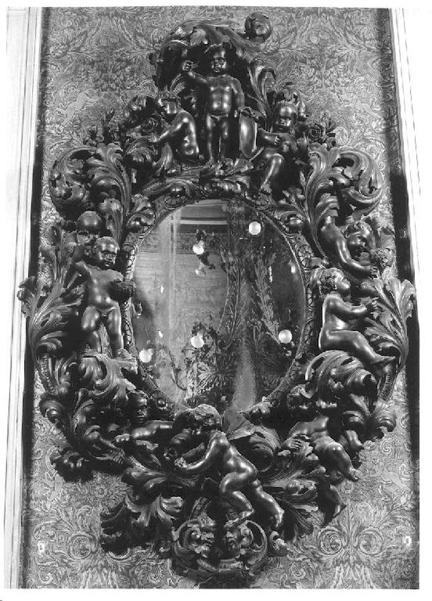 specchiera, elemento d'insieme - manifattura tedesca (ultimo quarto sec. XIX)