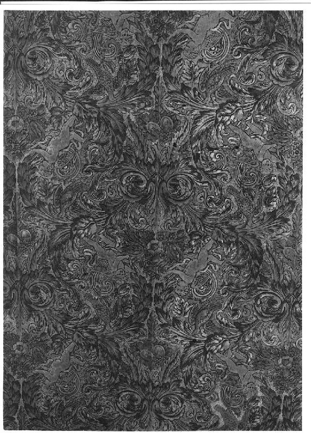 tappezzeria, elemento d'insieme - ambito tedesco (secc. XIX/ XX)