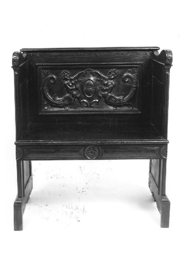 sedia - a braccioli, opera isolata - manifattura tedesca (ultimo quarto sec. XIX)