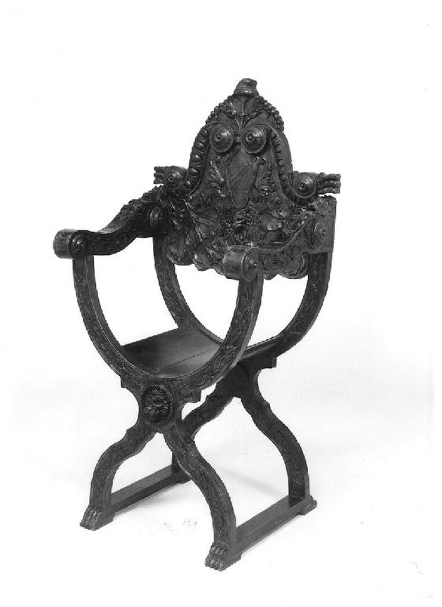 sedia - a icasse, serie - manifattura tedesca (ultimo quarto sec. XIX)