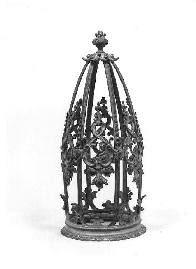 lampada pensile, frammento - ambito tedesco (?) (seconda metà sec. XIX)