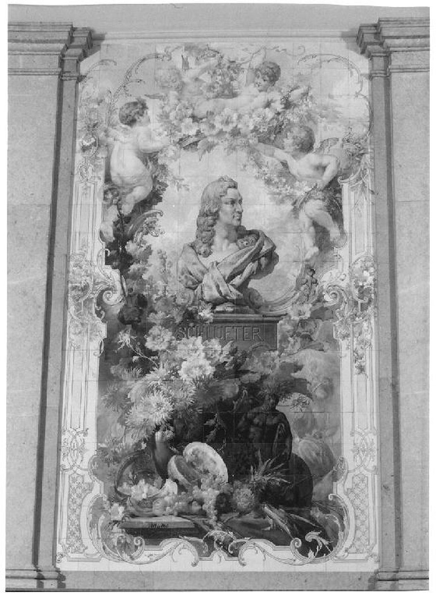 erma ritratto di S.A. Schlueter (pannello, elemento d'insieme) di Miethe G (sec. XIX)