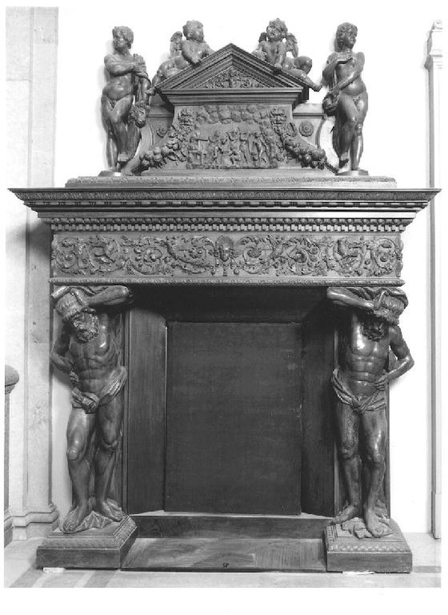 caminiera, opera isolata - ambito tedesco (ultimo quarto sec. XIX)