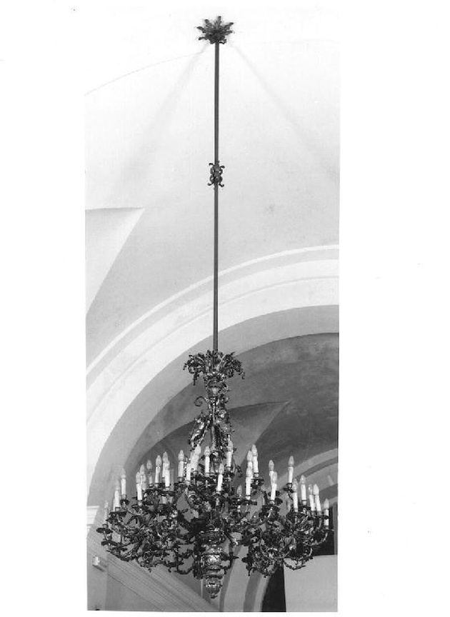 lampadario - a bracci, opera isolata - ambito Italia settentrionale (ultimo quarto sec. XIX)