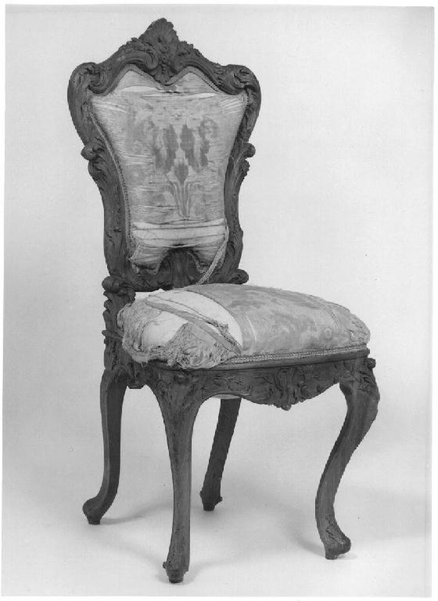 Marte e Venere con Cupido (sedia, elemento d'insieme) - ambito tedesco (ultimo quarto sec. XIX)