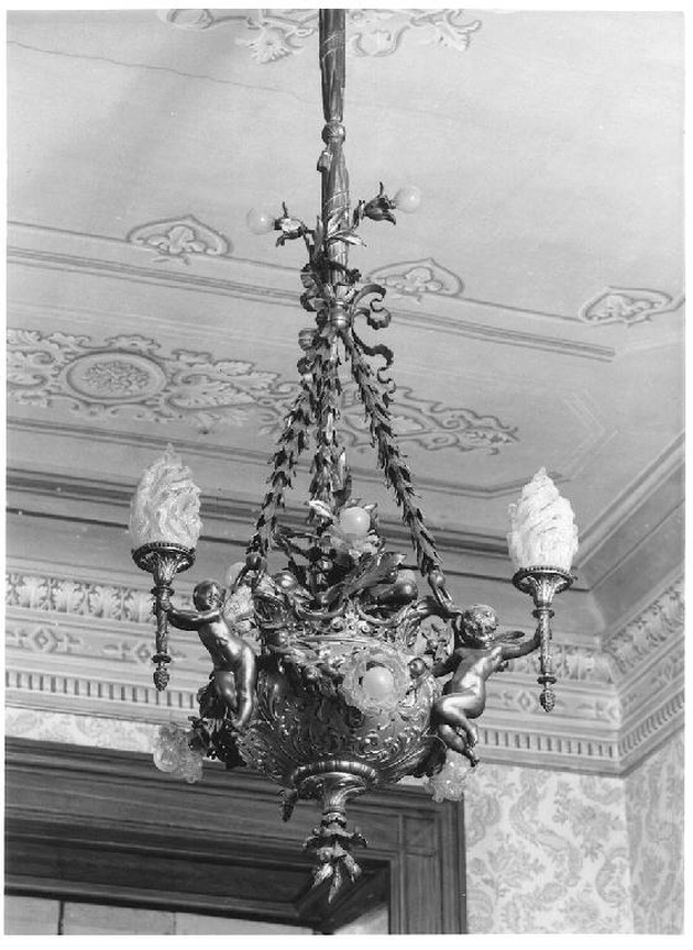 lampadario, opera isolata - ambito Italia settentrionale (ultimo quarto sec. XIX)