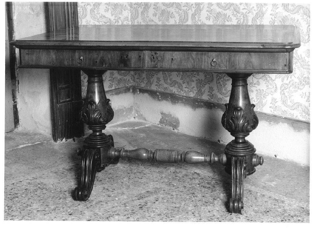 tavolo da centro, opera isolata - ambito Italia settentrionale (seconda metà sec. XIX)