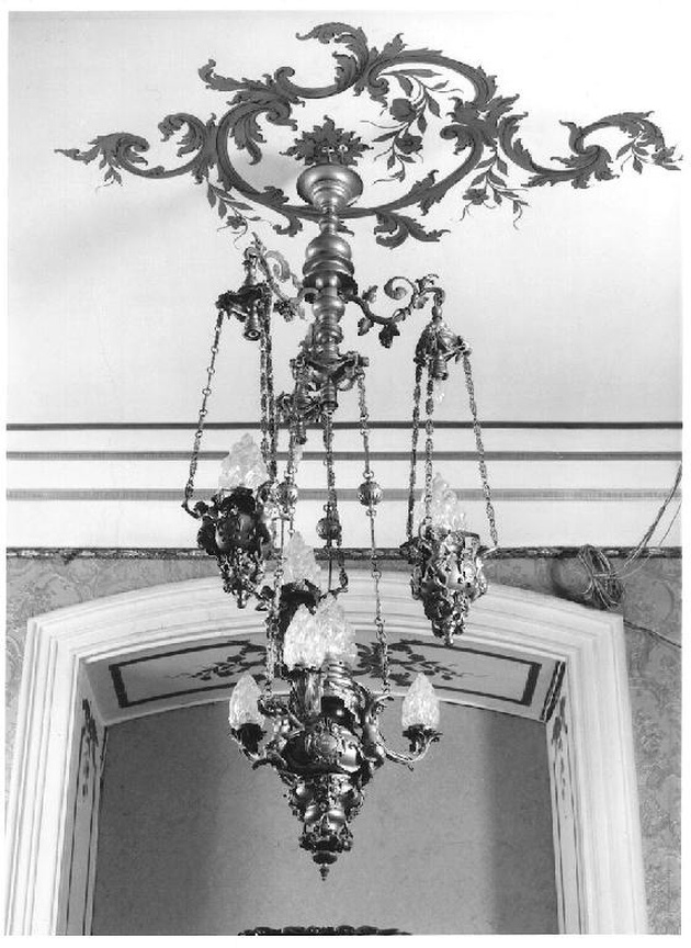 lampadario, opera isolata - ambito Italia settentrionale (ultimo quarto sec. XIX)