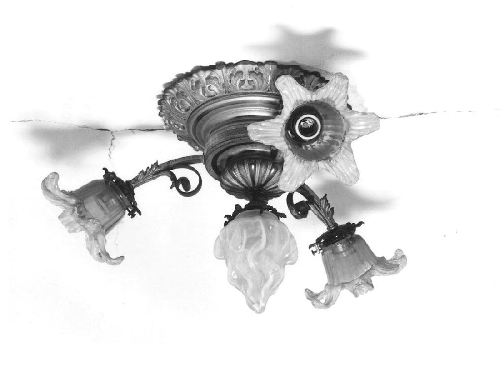 lampadario, elemento d'insieme - ambito tedesco (?) (fine/inizio secc. XIX/ XX)