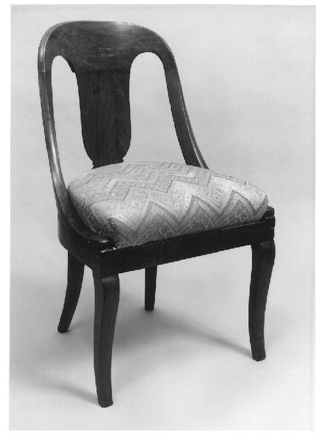 sedia, opera isolata - ambito Italia settentrionale (seconda metà sec. XIX)
