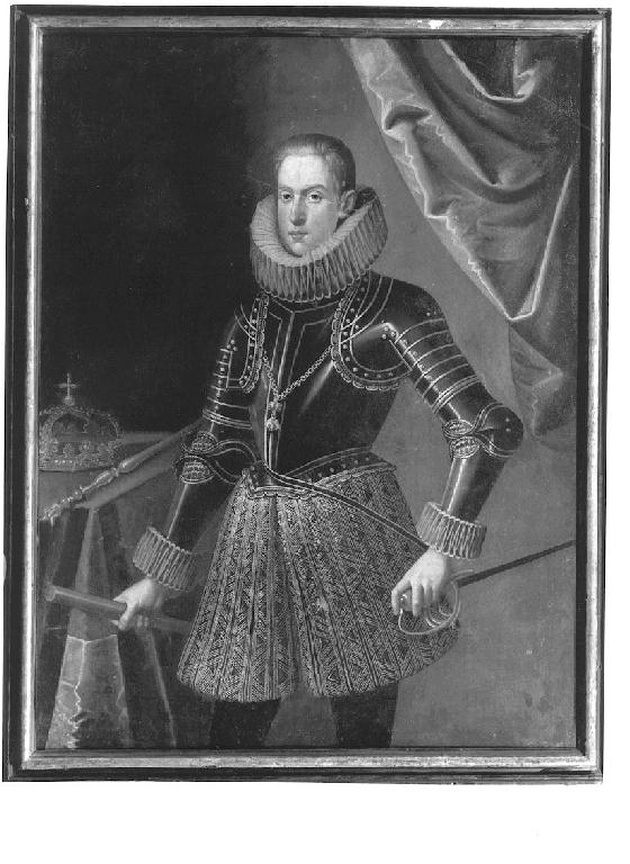 ritratto d'uomo (dipinto, opera isolata) - ambito lombardo (sec. XVII)