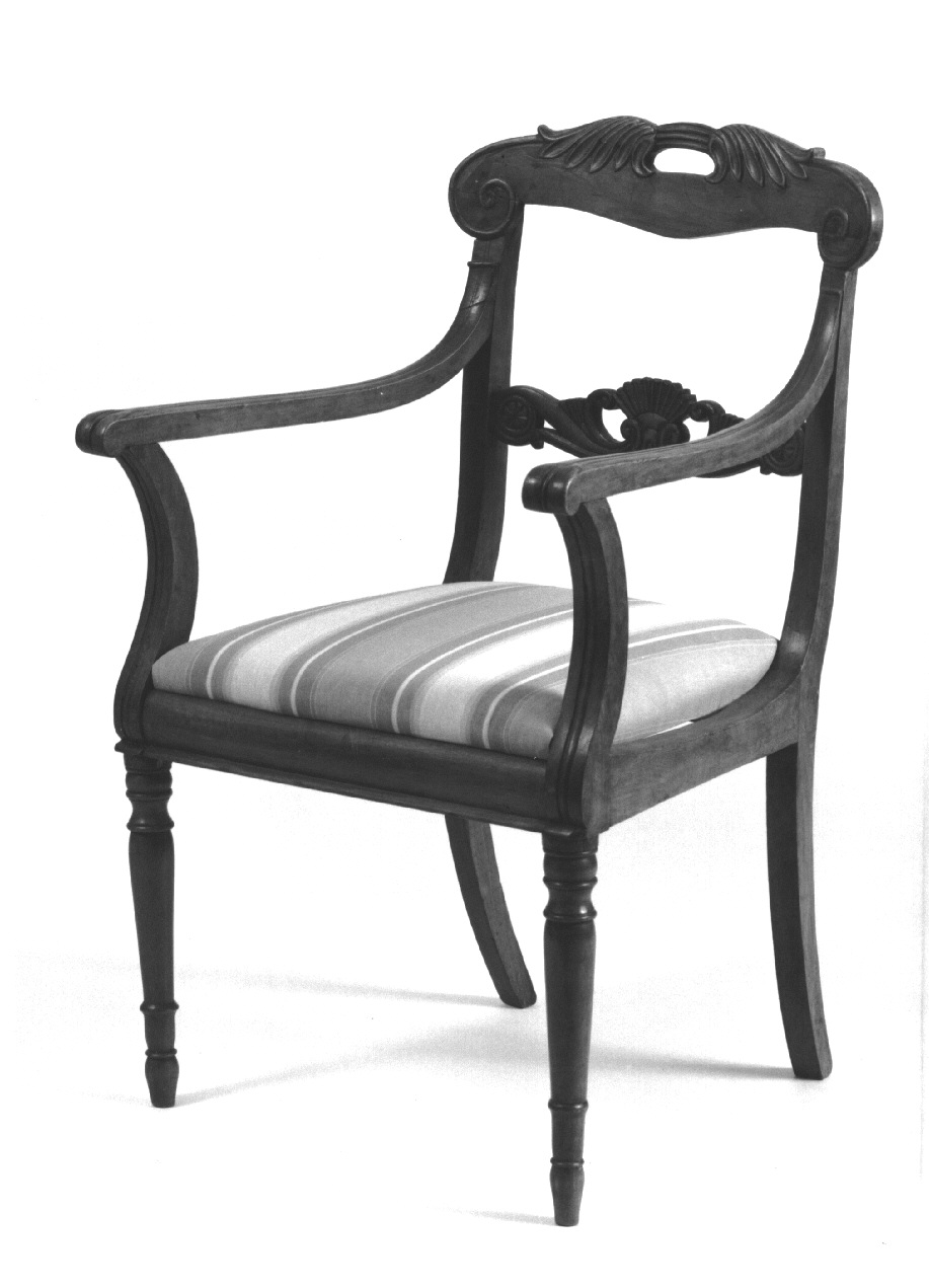 poltroncina, opera isolata - ambito lombardo (metà sec. XIX)