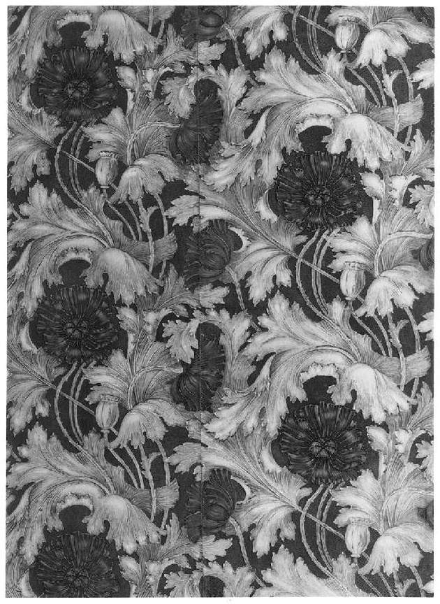 tappezzeria, elemento d'insieme - ambito tedesco (secc. XIX/ XX)