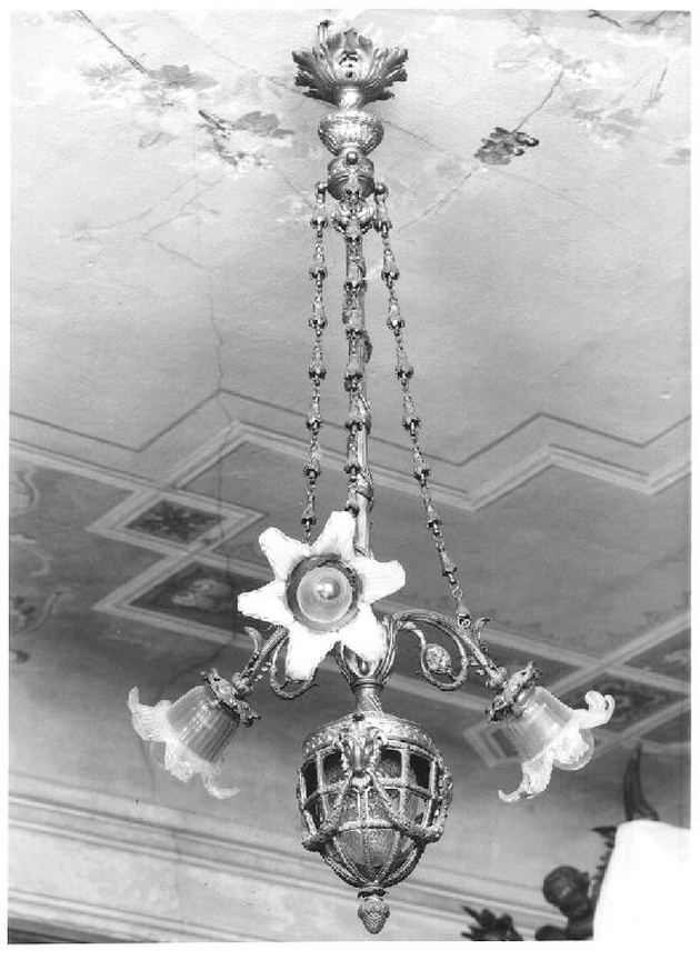 lampadario - a bracci, opera isolata - ambito Italia settentrionale (ultimo quarto sec. XIX)