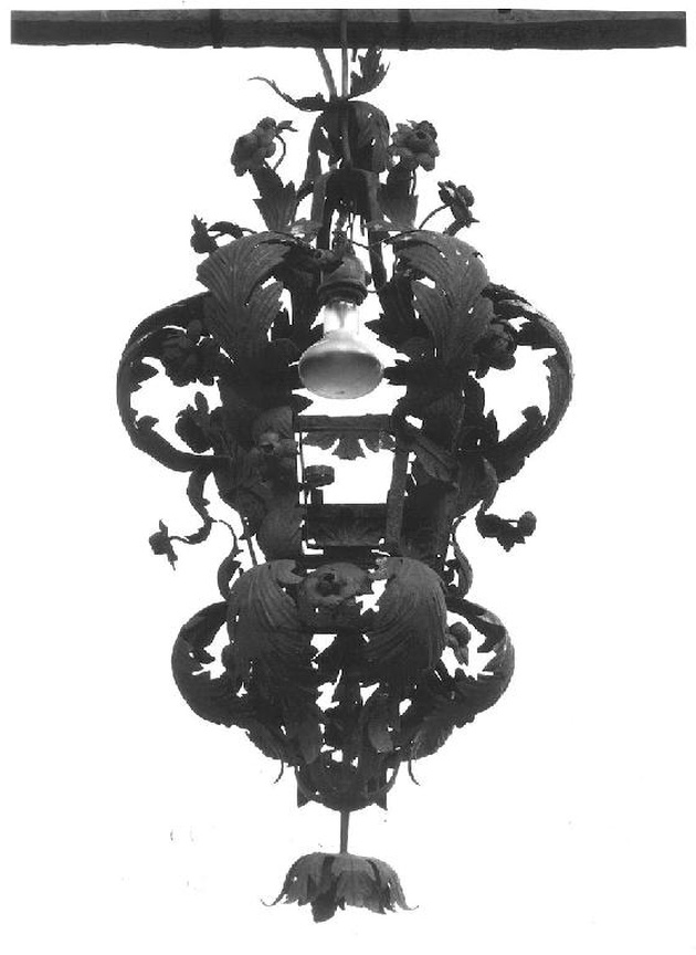 lampada pensile, opera isolata - ambito lombardo (prima metà sec. XVIII)