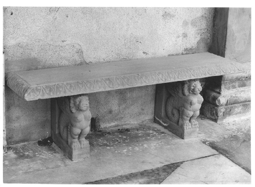 panchina, elemento d'insieme - ambito lombardo (secc. XIX/ XX)