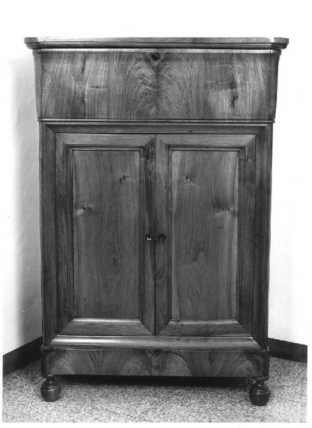 secrétaire, opera isolata - ambito lombardo (metà sec. XIX)