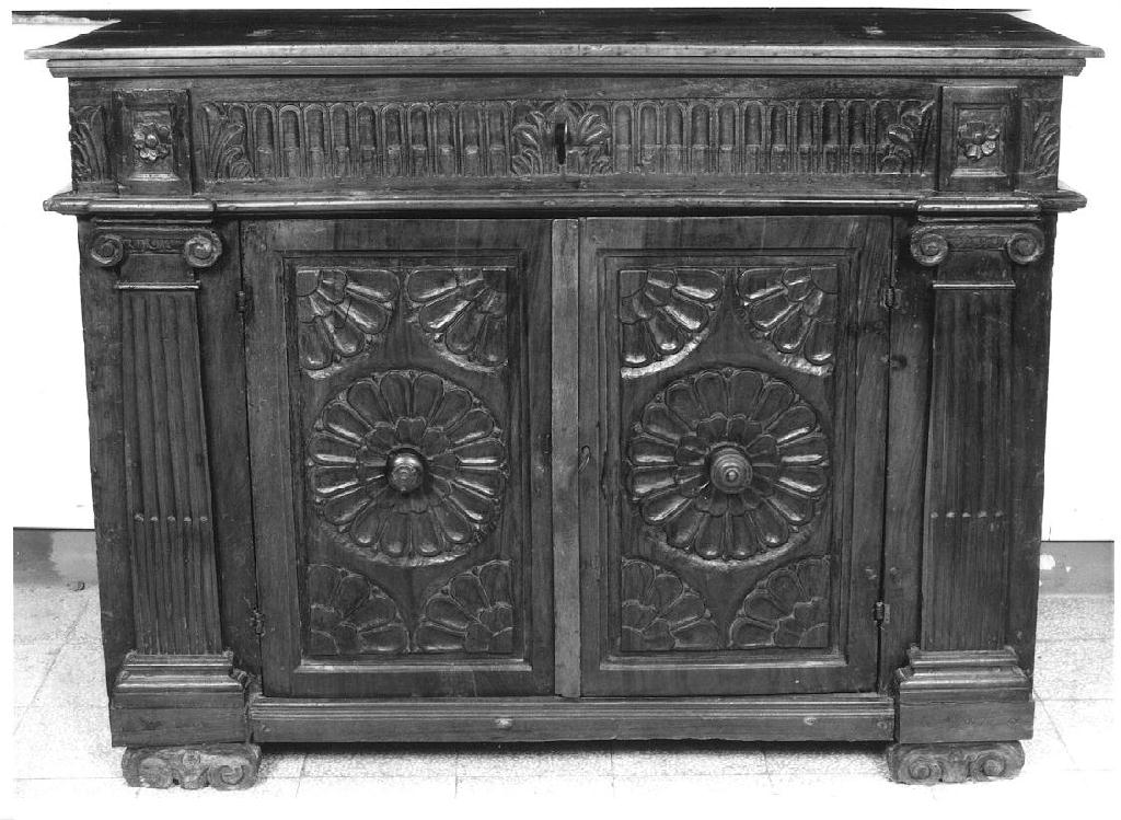 credenza, opera isolata - ambito lombardo (sec. XIX)