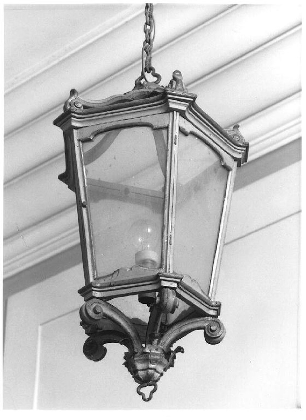 lampada pensile, opera isolata - ambito lombardo (seconda metà sec. XVIII)