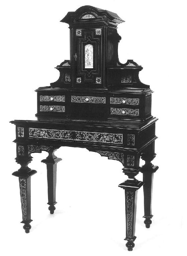 stipo, elemento d'insieme - ambito lombardo (seconda metà sec. XIX)