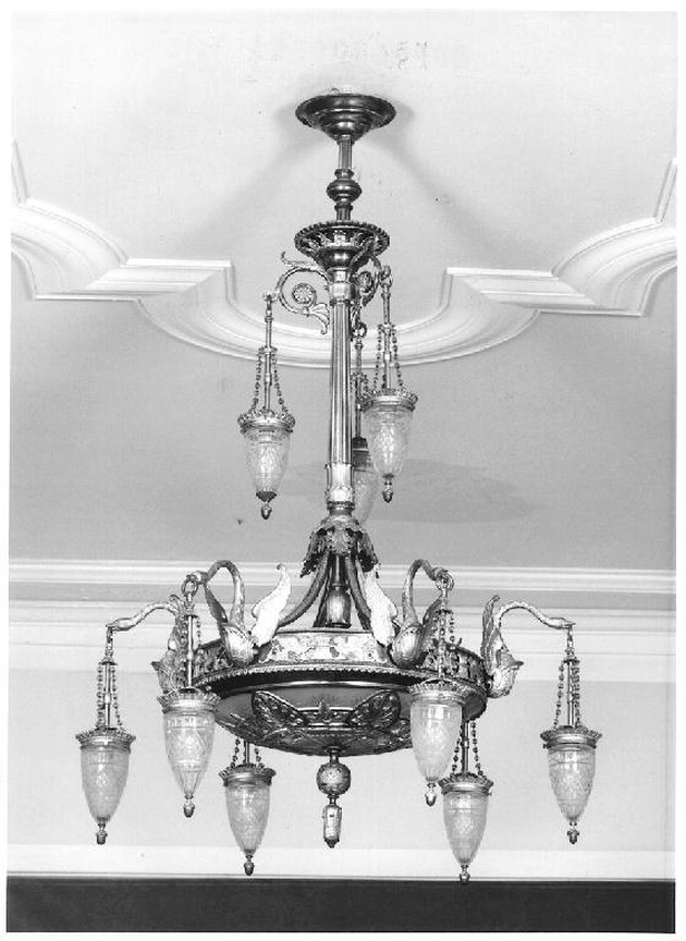 lampadario, opera isolata - produzione tedesca (seconda metà sec. XIX)