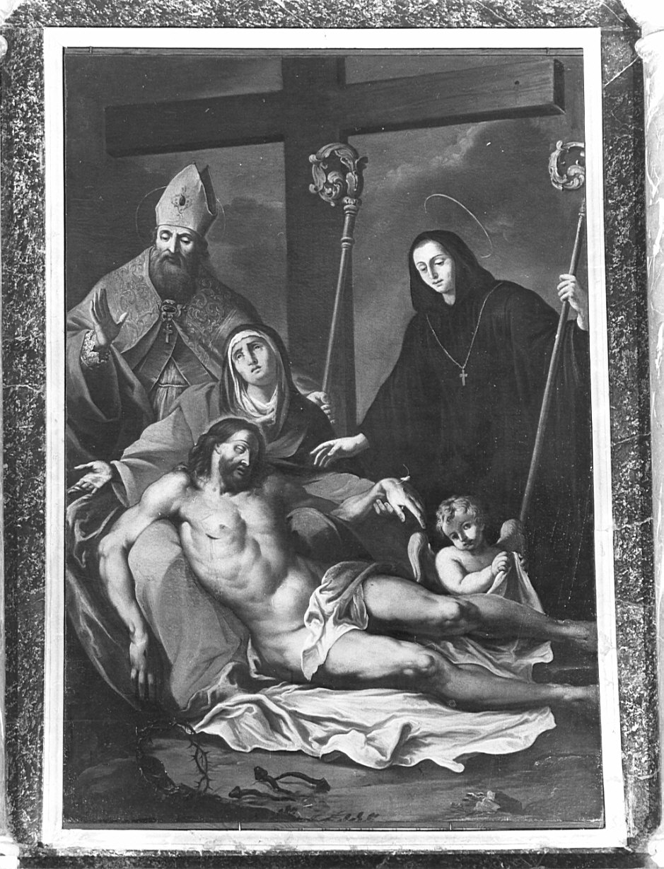 compianto sul Cristo morto (pala d'altare, opera isolata) - ambito lombardo (sec. XVIII)