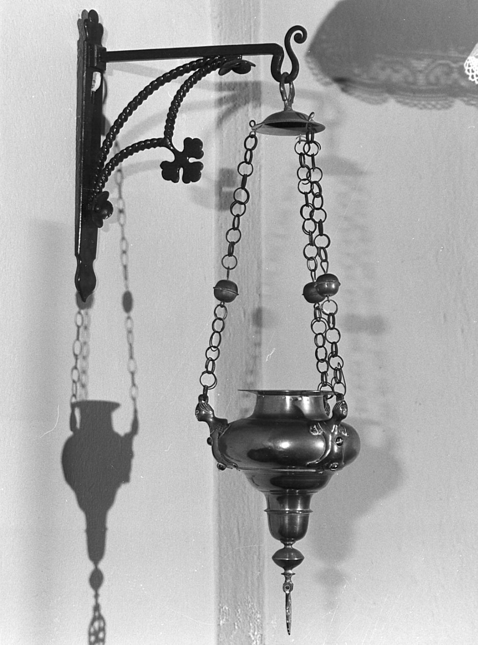 lampada pensile, opera isolata - bottega lombarda (sec. XX)