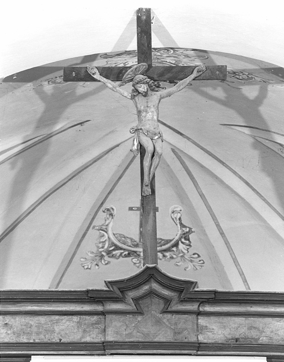 crocifisso del trave trionfale, opera isolata - bottega lombarda (sec. XVII)