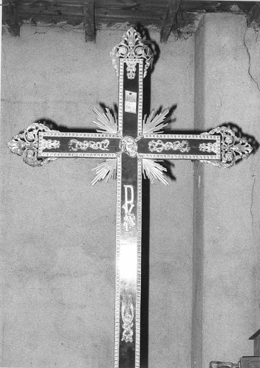 croce processionale, opera isolata - bottega lombarda (sec. XIX)