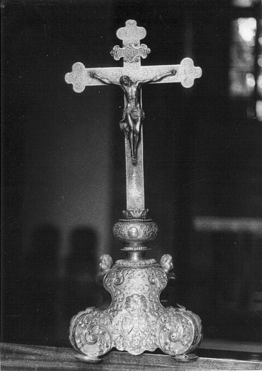 croce d'altare, opera isolata - bottega lombarda (sec. XIX)