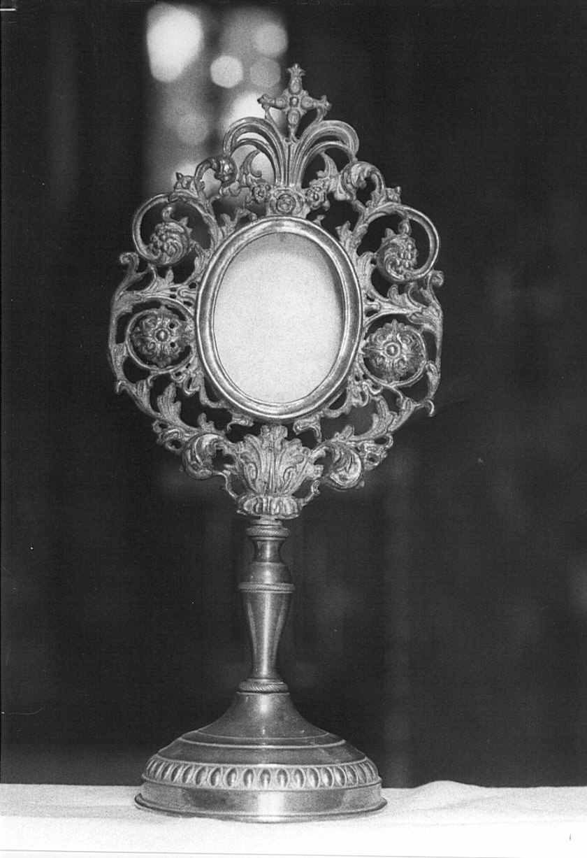 reliquiario - a ostensorio, opera isolata - bottega lombarda (fine sec. XIX)