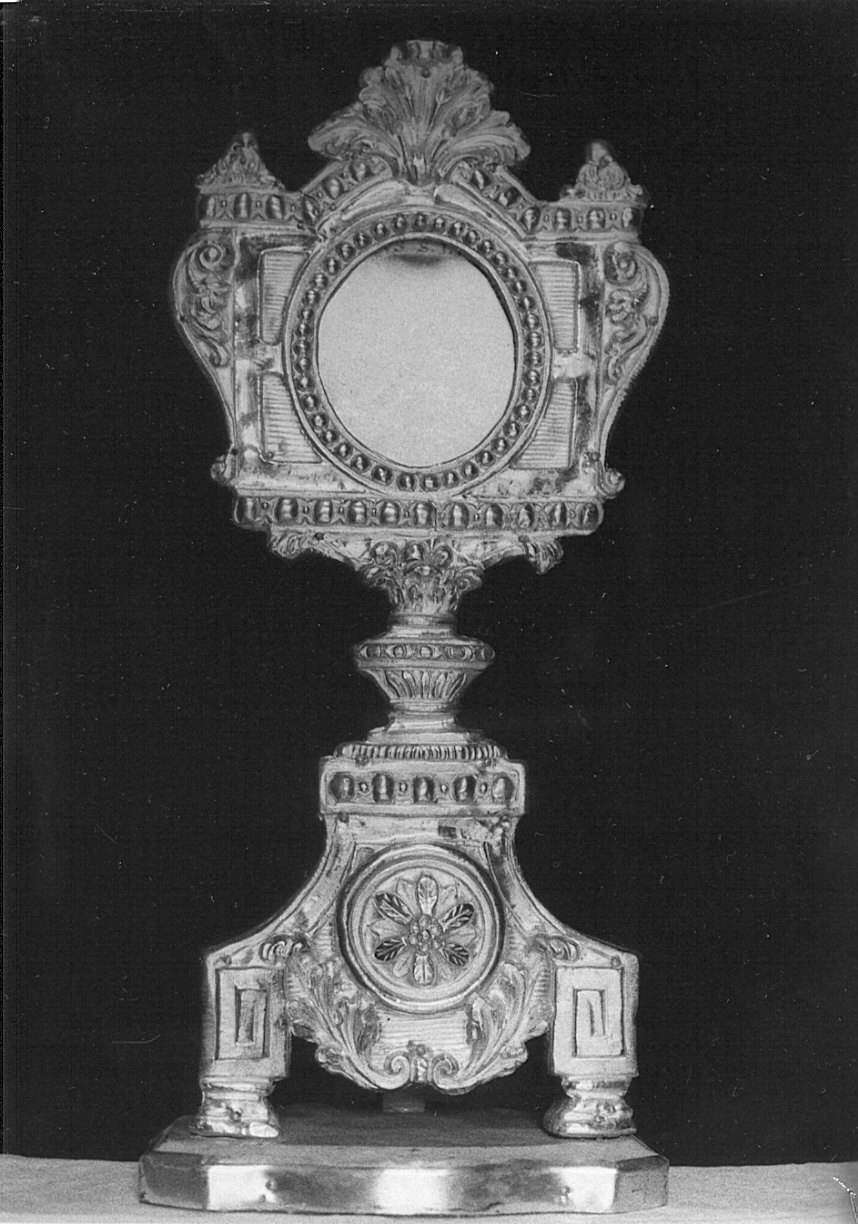 reliquiario - a ostensorio, serie - bottega lombarda (secc. XVIII/ XIX)