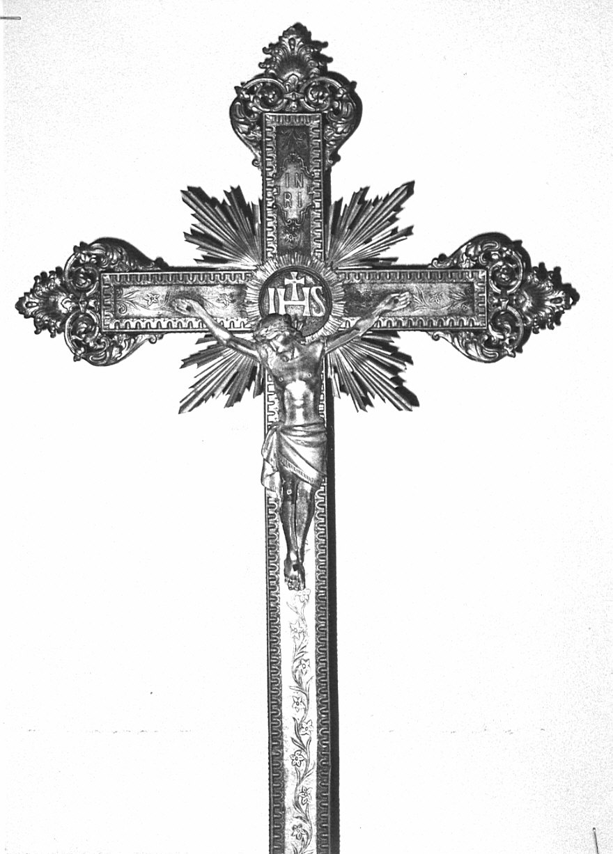 croce processionale, opera isolata - bottega lombarda (sec. XIX)