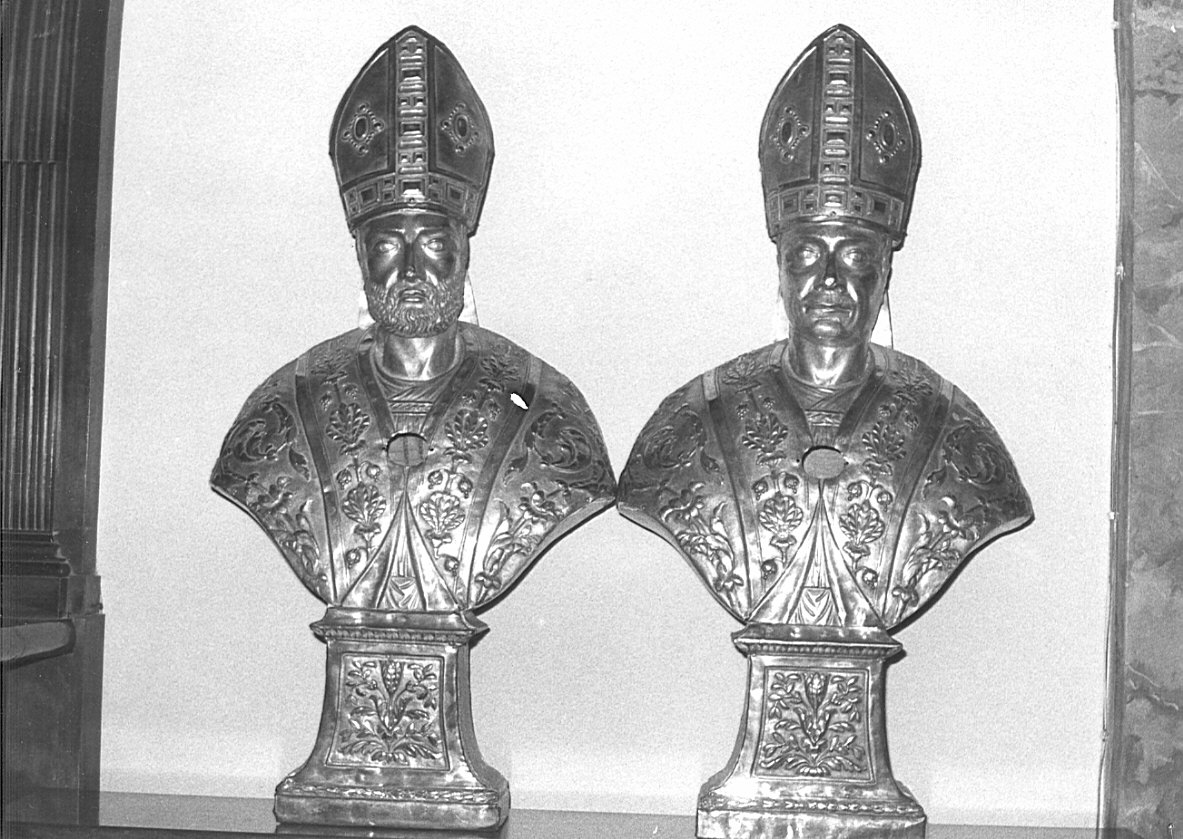 reliquiario - a busto, serie - bottega lombarda (secc. XVIII/ XIX)