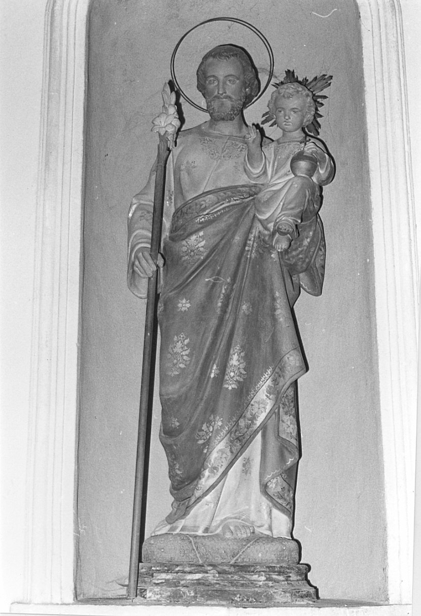 San Giuseppe e Gesù Bambino (scultura, opera isolata) - bottega lombarda (sec. XIX)